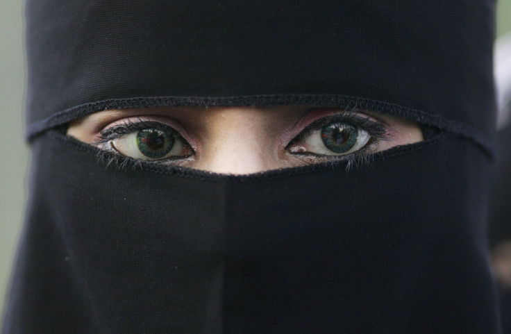 Muslim woman in niqab
