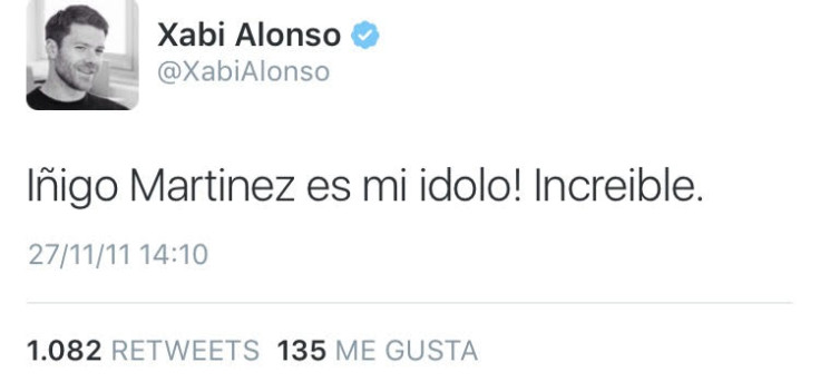 Xabi Alonso Twitter