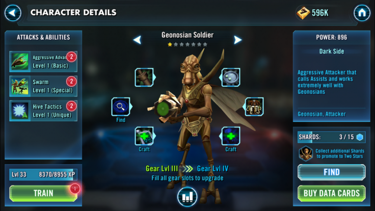 Star Wars Galaxy of Heroes Geonosian Soldier