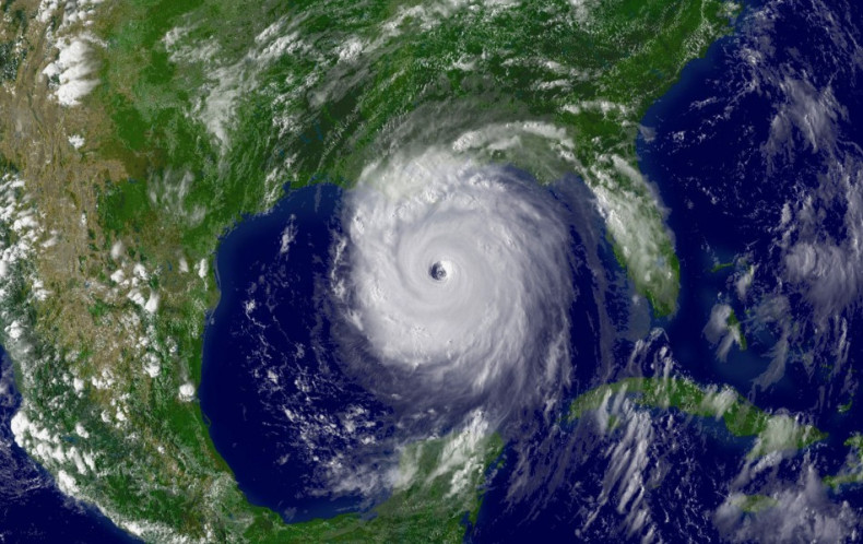 This National Oceanographic and Atmospheric Administration satellite image, taken August 28, 2005 and released August 28, 2006, shows Hurricane Katrina as the storm's outer bands lashed the Gulf Coast the day before landfall. Katrina hit on August 29, 200
