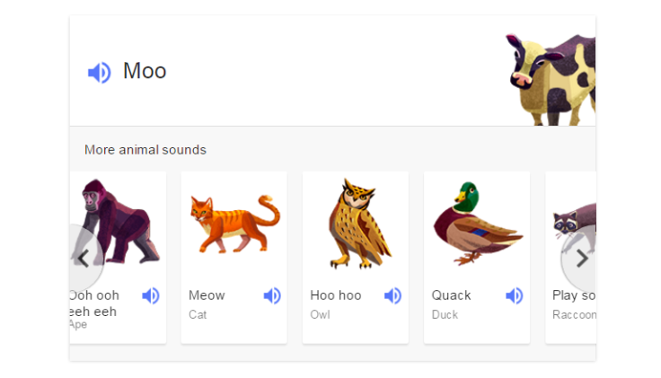 Google Easter eggs: 'Animal noises' search term turns search engine into  wildlife soundboard