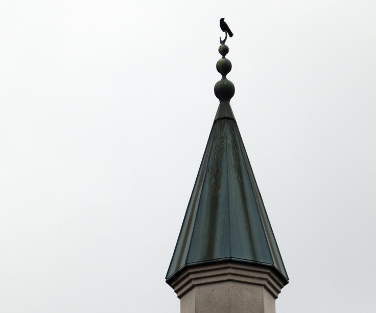 Minaret of a mosque in Geneva