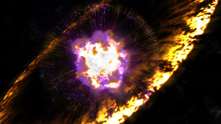 radioactive debris supernova earth