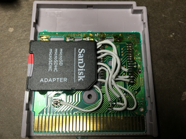 Game Boy Zero modded cartridge