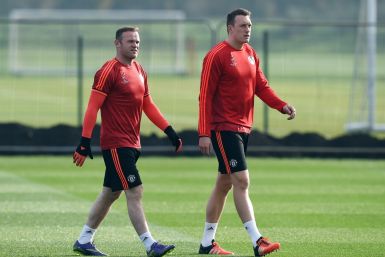 Wayne Rooney and Phil Jones
