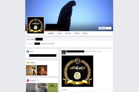 An Isis supporter's Facebook account