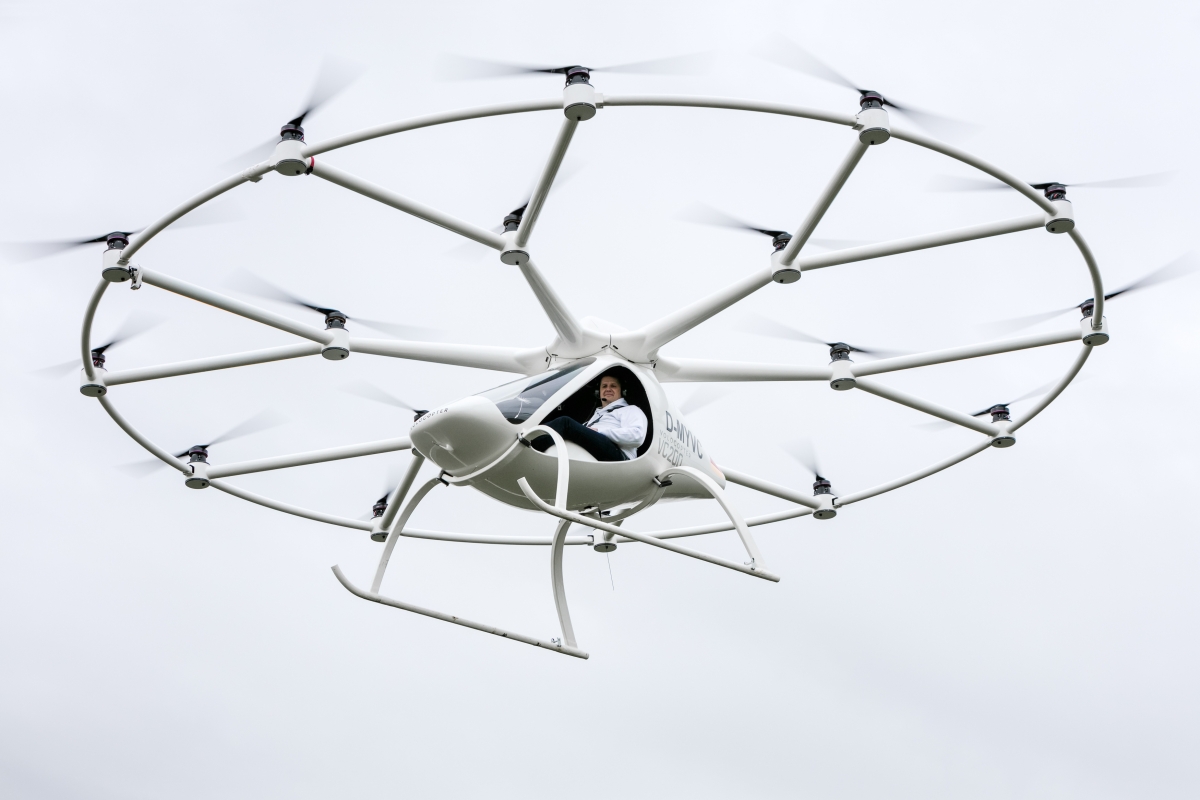 Volocopter: German 18 rotor drone hybrid personal flight vehicle passes ...