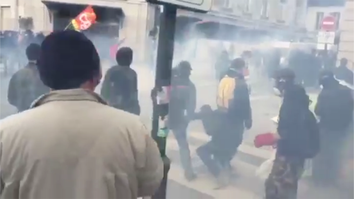 Tear gas in Rennes