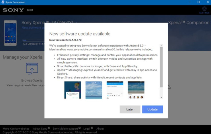 Android 6.0.1 for Xperia Z3 Android 6.0.1 for Xperia Z3