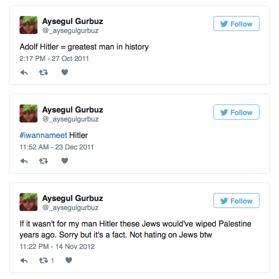 Aysegul Gurbuz, Labour Councillor Twitter