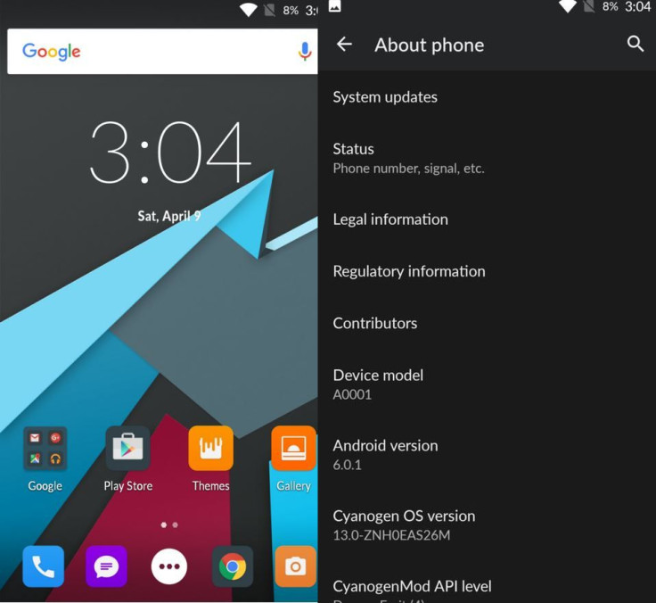 Cyanogen OS 13 update for OnePlus One