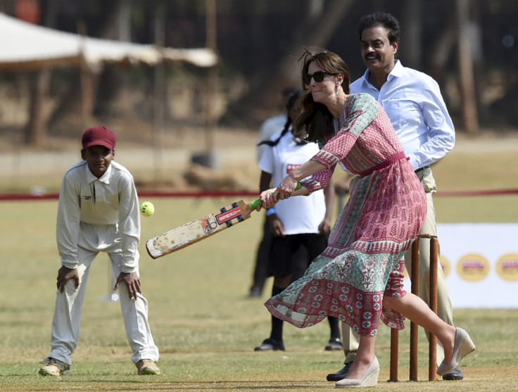 Duchess of Cambridge keeps her eye on the ball