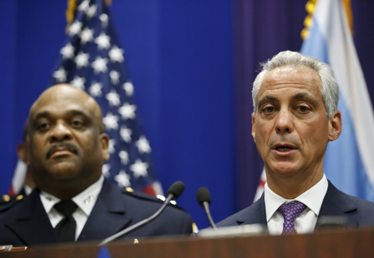 Rahm Emanuel and Eddie Johnson