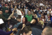Fight at Donald Trump rally