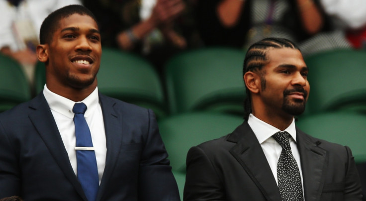 Anthony Joshua and David Haye