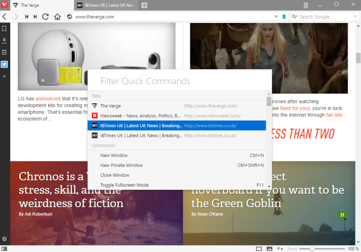 Vivaldi Browser Features 5