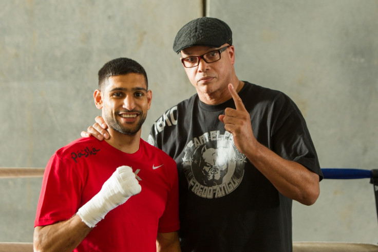 Amir Khan (left) and Virgil Hunter