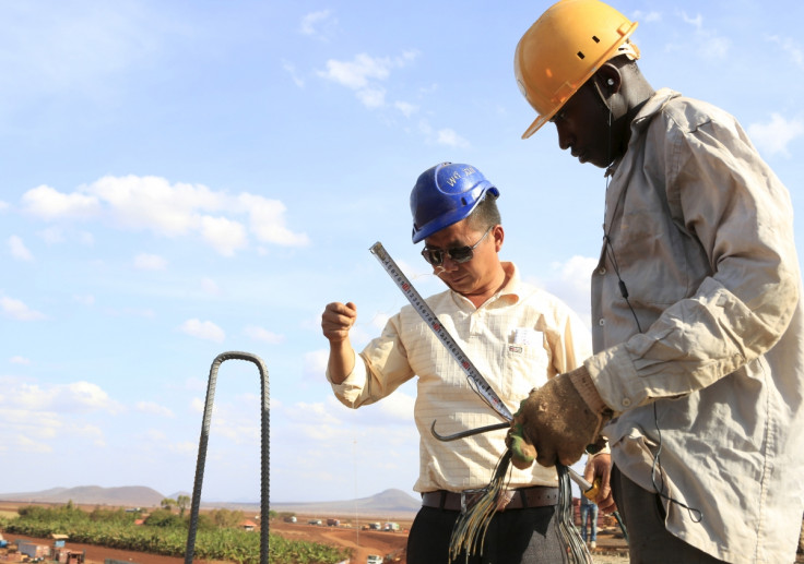 Chinese construction worker in Kenya