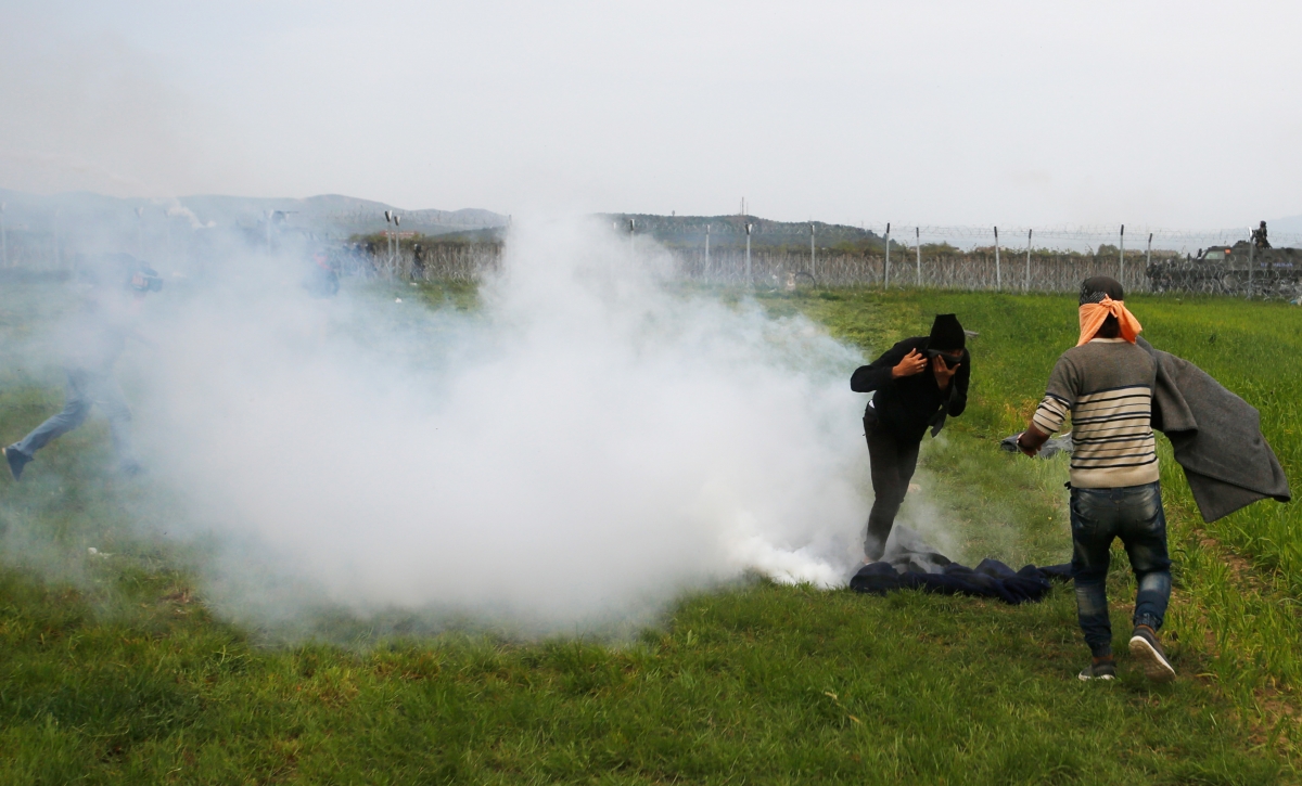 Border tear gas