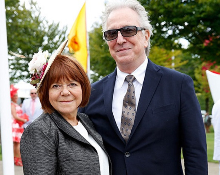  Alan Rickman and wife Rima Horton 