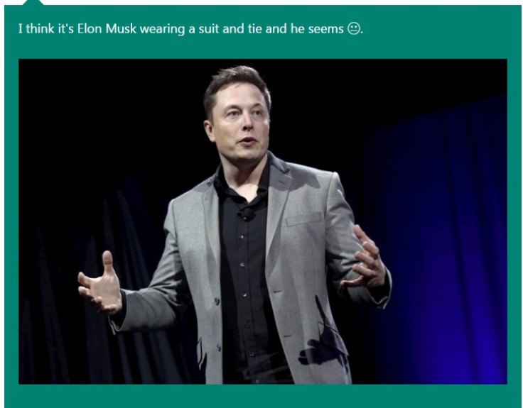 Microsoft Caption Bot Elon Musk