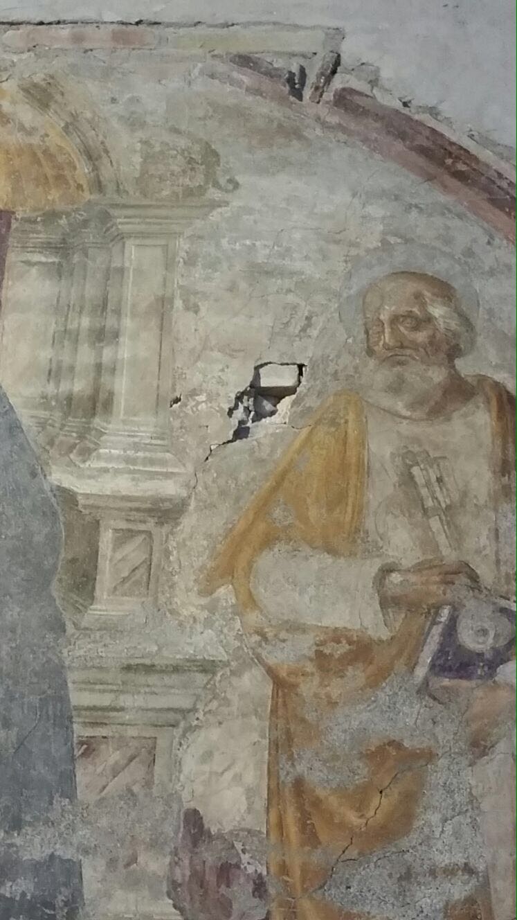 San Giovanni Maggiore Fresco damaged