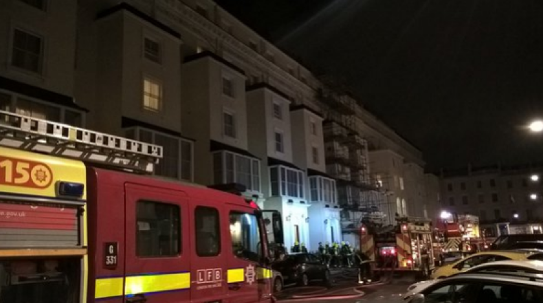 Hotel fire at a hotel in Bayswater