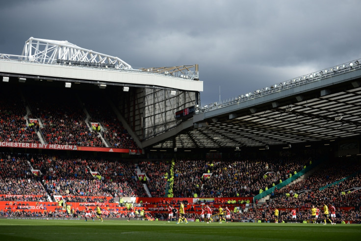 The scene at Old Trafford