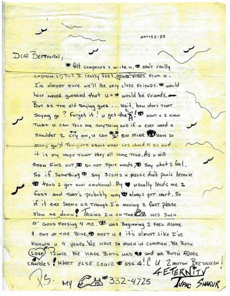 Tupac letter