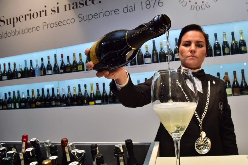 Prosecco being poured