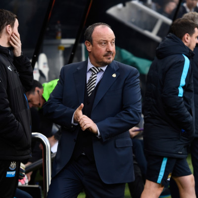 Rafael Benitez watches from the sidelines