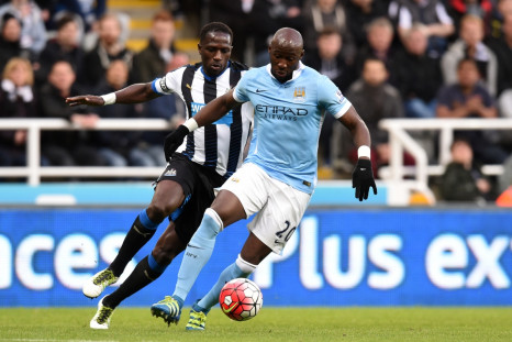 Eliaquim Mangala on the ball for City