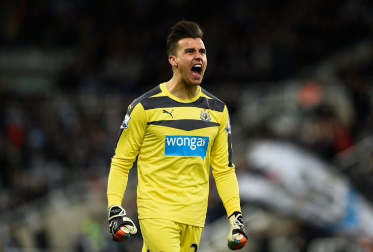 Darlow celebrates Newcastle's goal