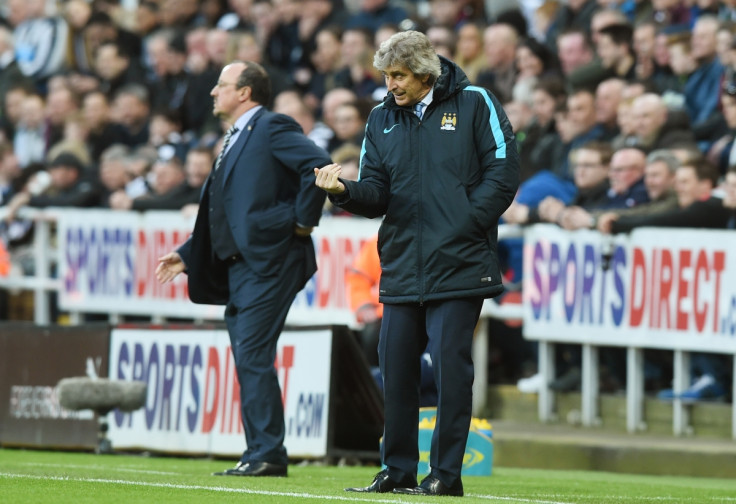 Manuel Pellegrini on the touchline