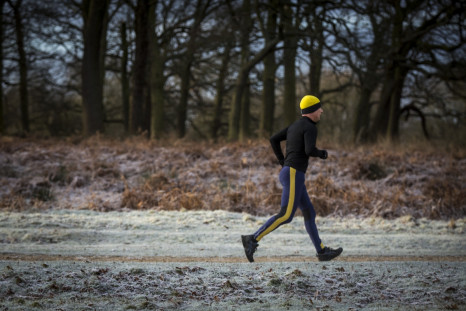 Runner in the frost