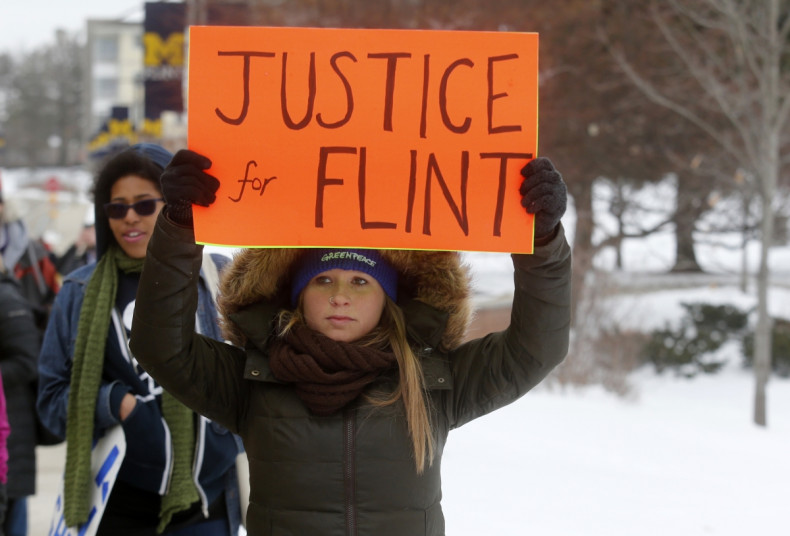 Flint water crisis protest 2016