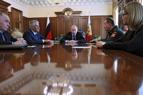 Putin  alongside the new head of the National Guard, Viktor Zolotov