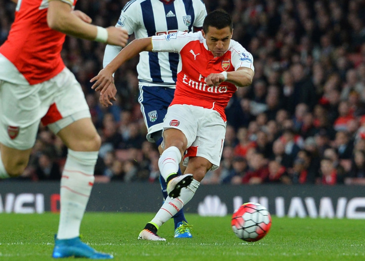 Sanchez on the ball for Arsenal