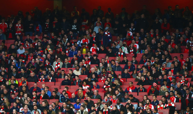 The crowd at the Emirates The crowd at the Emirates
