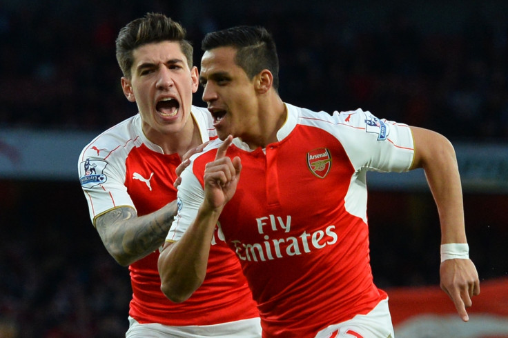 Alexis celebrating a goal