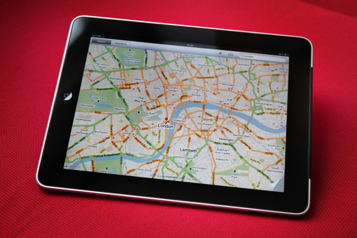Apple iPad map