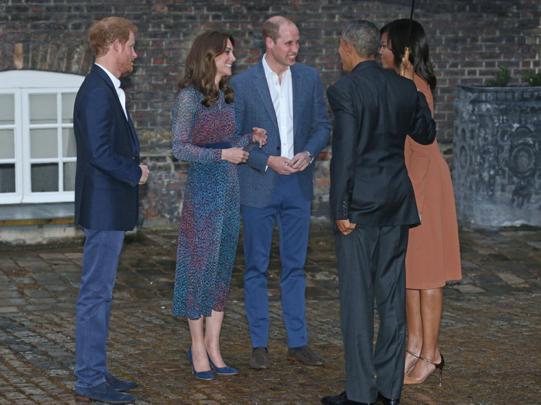 The Obamas Dine At Kensington Palace 
