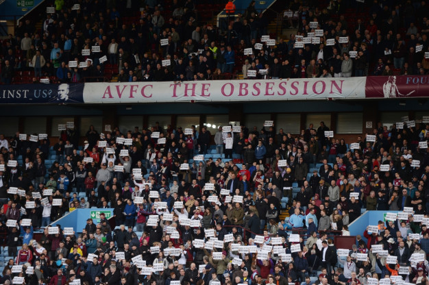 Fans made their point at Villa Park Fans made their point at Villa Park