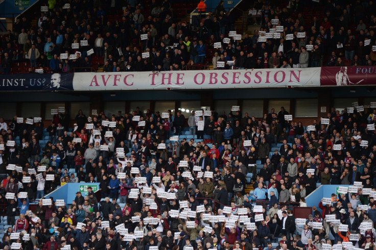 Fans made their point at Villa Park