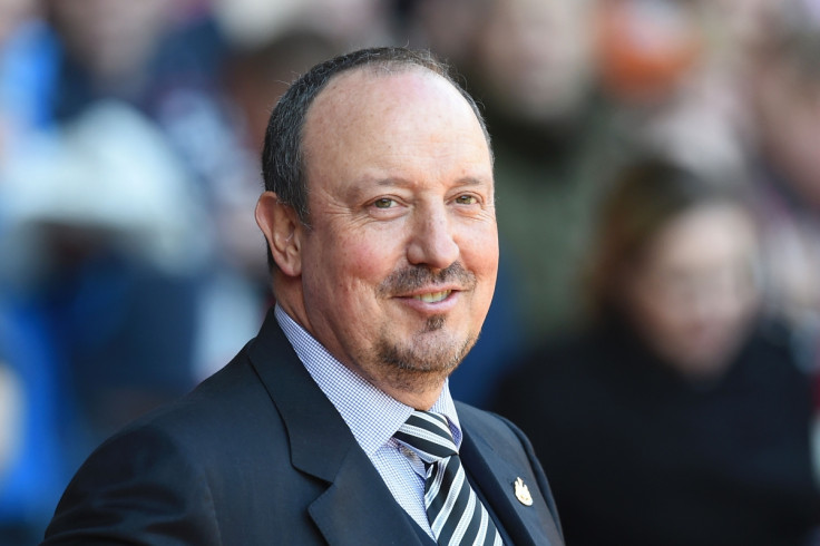 Benitez appeared relaxed before kick-off