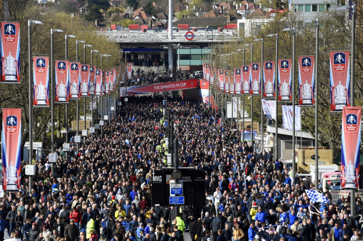 The scene before the game