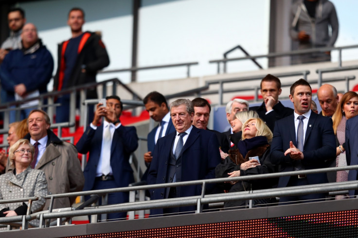 Roy Hodgson in the stands at Wembley