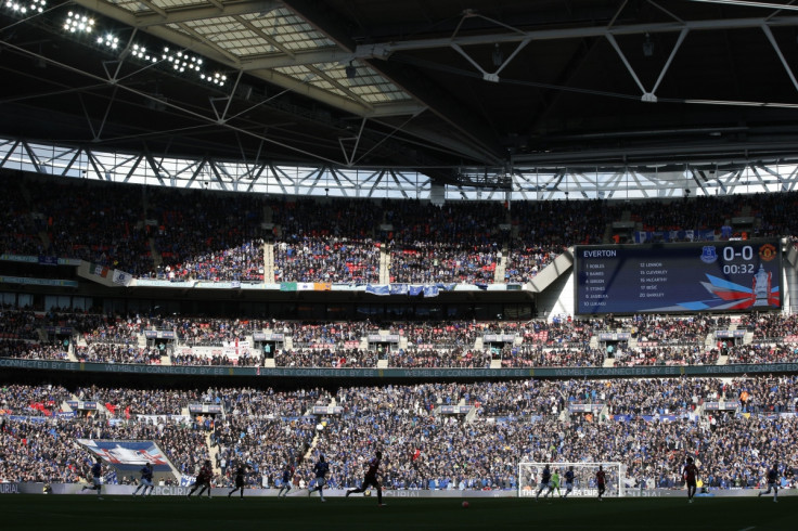 The scene inside Wembley