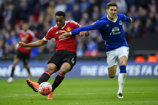 Anthony Martial finds the net Anthony Martial finds the net