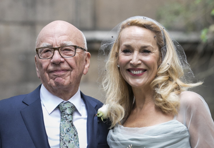 Jerry Hall Marries Media Mogul Rupert At St Brides Church